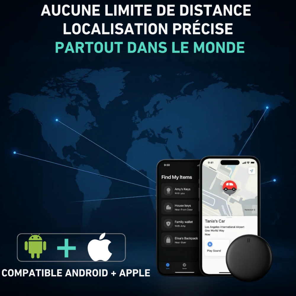 GPX90 – Tracker GPS précis sans abonnement (Android/Apple)